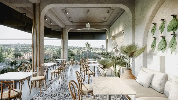 6 Thiết kế quán cafe phong cách Địa Trung Hải đẹp 10 6 Thiết kế quán cafe phong cách Địa Trung Hải đẹp 10