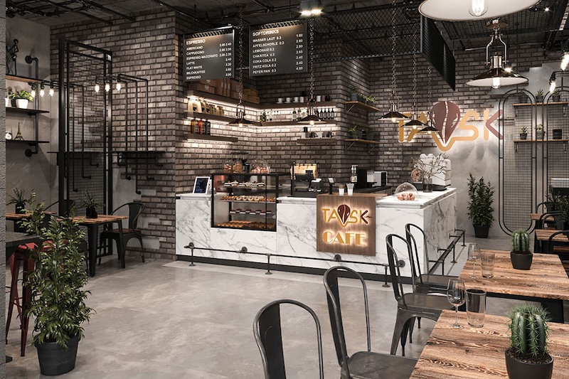 [Báo Giá] Mẫu thi công, thiết kế quán cafe Scandinavian 14