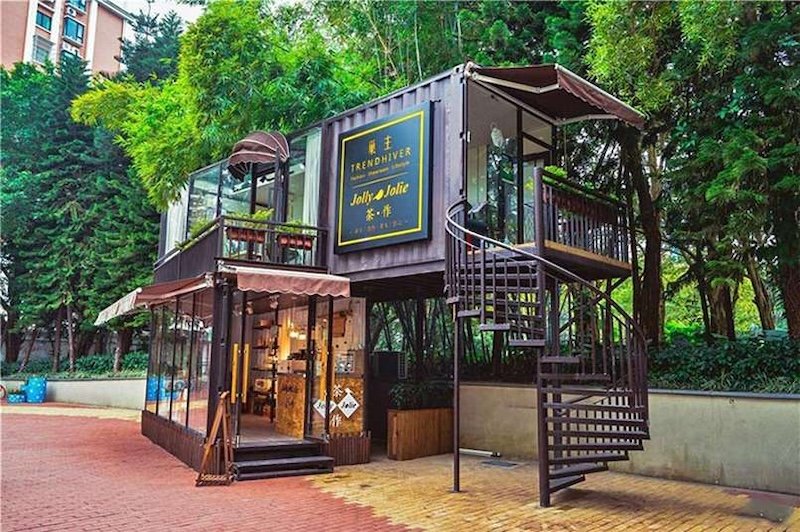 [Báo Giá] 10+ Mẫu thiết kế quán cafe container 14