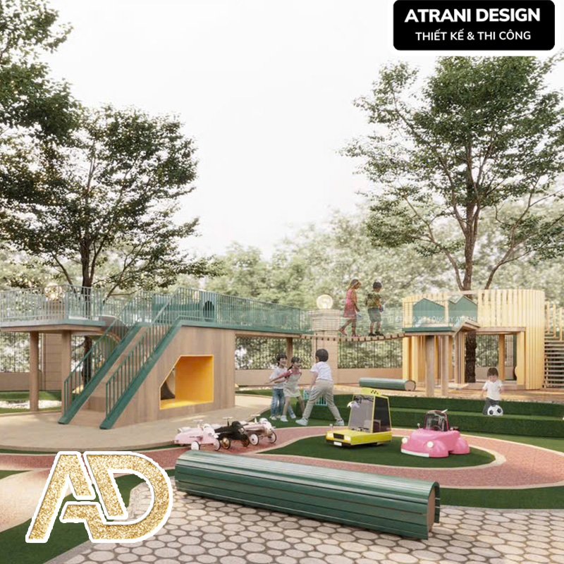 thiết kế khu vui chơi trẻ em ngoài trời