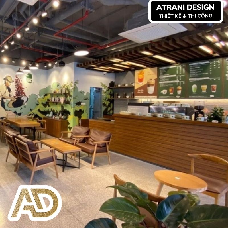 dịch vụ thiết kế thi công quán cafe